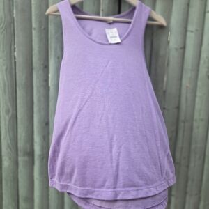 J.Crew Purple Scoop Neck Tank Top Size S New With Tags